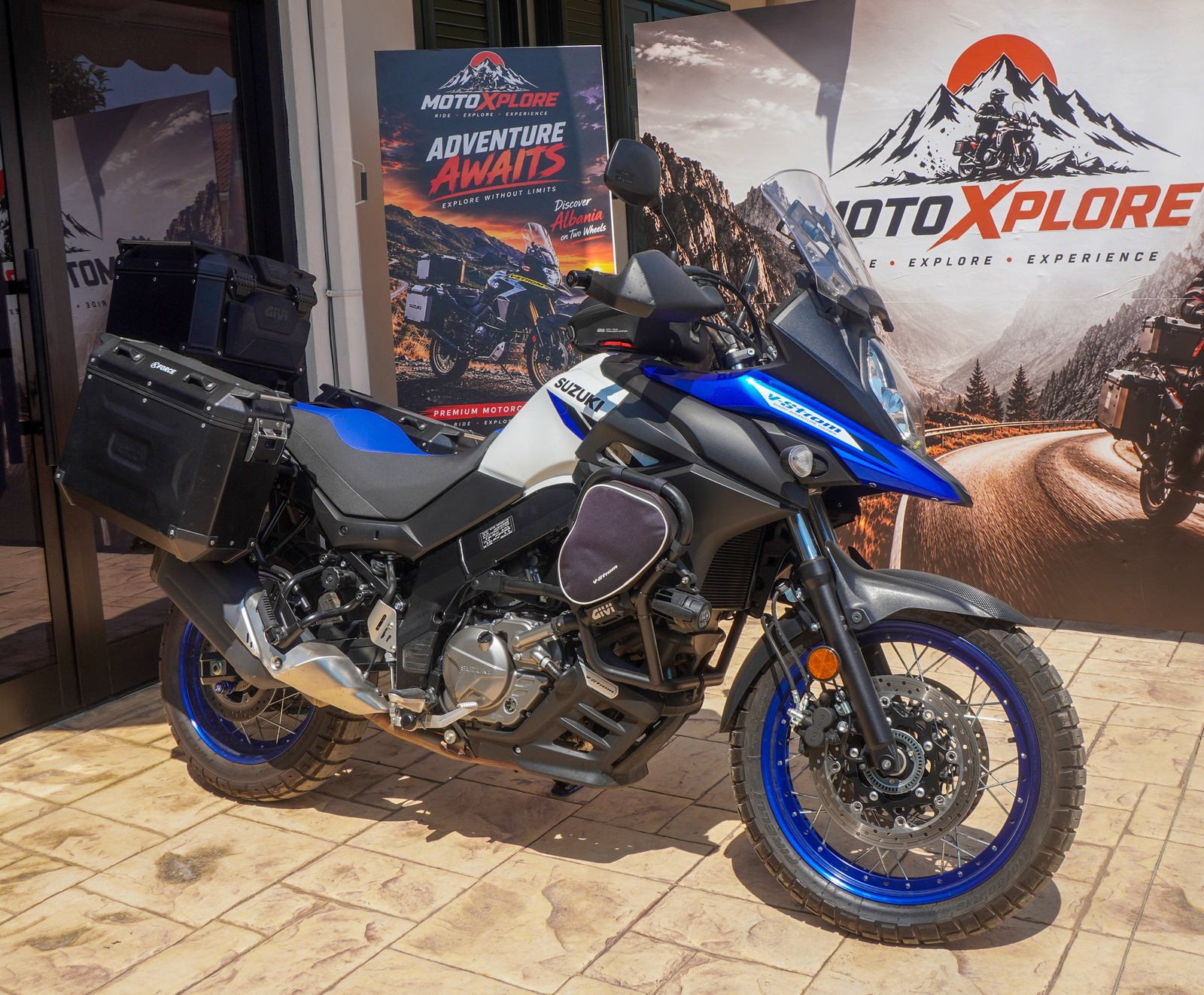 Honda Africa Twin adventure motorcycle Albania